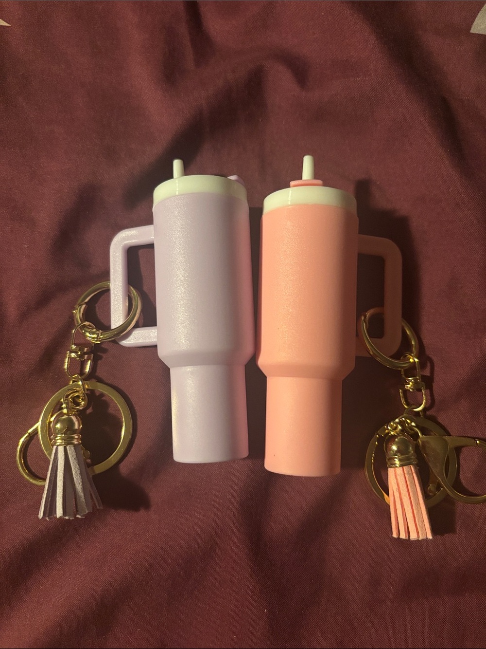 Mini Tumbler Keychain Set - Lavender & Pink